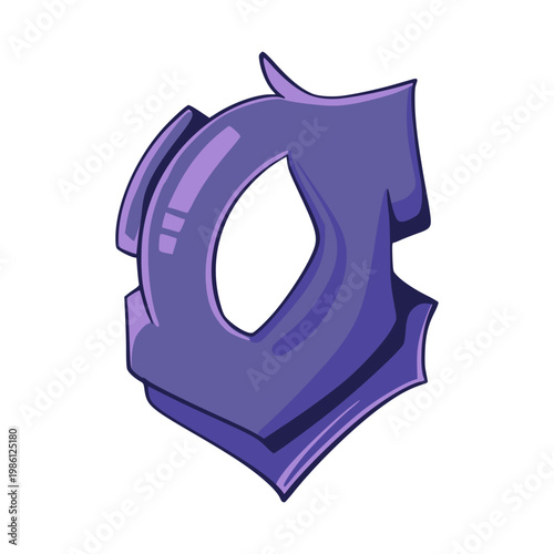 O Graffiti Letter Illustration 