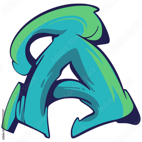 A Graffiti Letter Illustration 