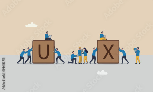 Experience figurine minimal shading help building and moving wooden stamp with alphabet to combine the word U and X