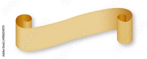 Gold Ribbon Banner Luxury Badge Design Transparent PNG Isolated