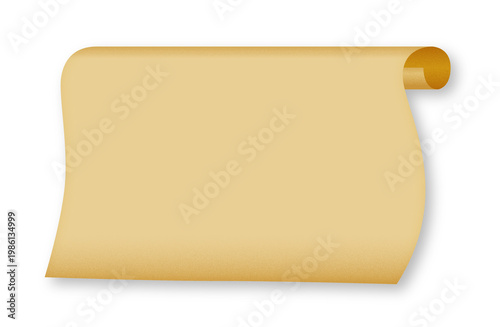 Gold Scroll Ribbon Banner Curved Luxury Design Transparent PNG