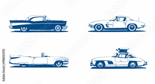 Vintage American Cars Collection: Classic Auto Designs