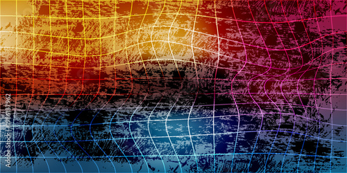 Network of connected points and lines. Technological background. 3d rendering.