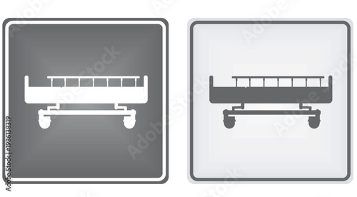 Hospital sign with cross. vector