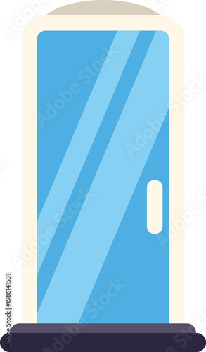 Glass acoustic phone booth providing privacy for calls or focus work