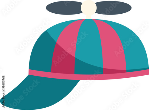 Propeller hat with stripes representing fun and whimsical childhood
