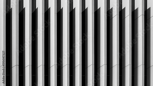 Minimal building pattern with vertical lines.
