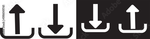 Printdownload, arrow, interface, badge, website, symbol, icon, pictogram, round