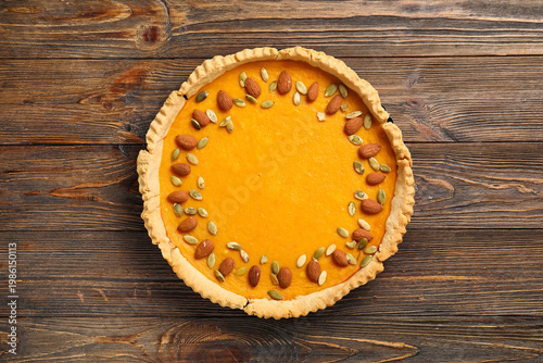 Delicious pumpkin tart with...