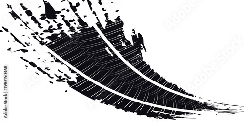 Tire tread marks, wheel textures, tire marks - car racing, motocross, drift, rally, off-road and others. modern