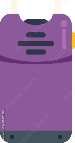 Stun gun device with electrodes for personal protection and non lethal defense