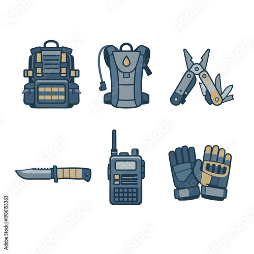 Outdoor Survival Gear With Backpack With Hydration Pack