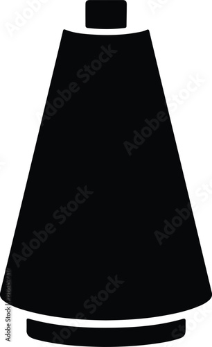 Silhouette of a tube of cream with a cap vector design