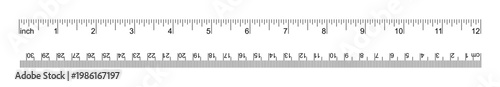 12 Inch and 30 Centimeter dual scale ruler