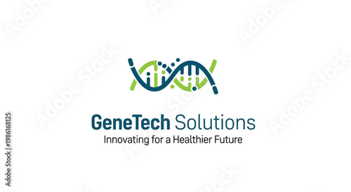 GeneTech Solutions company logo design.