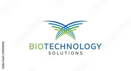Biotechnology Solutions company logo design.