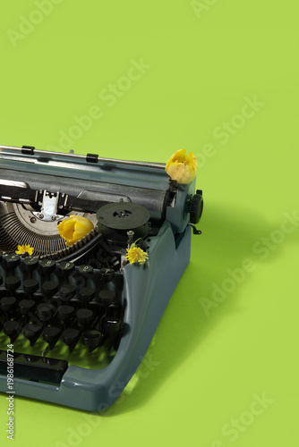 Vintage typewriter with dan...