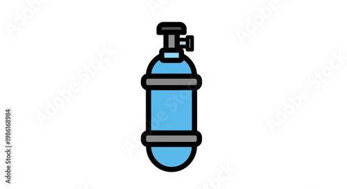 Scuba Diving Oxygen Tank Icon