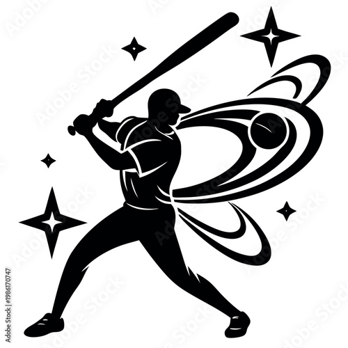 baseball emblem vector illustration
