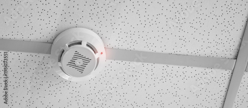 Quadro su tela Smoke detector on ceiling