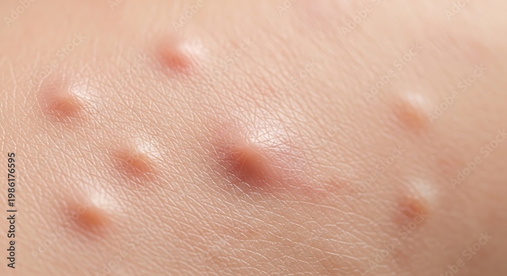 Fototapeta premium Close-up of skin with acne spots.