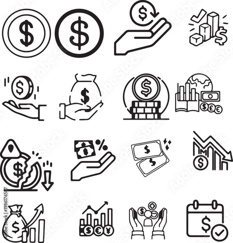 Simple conceptual empty placeholder illustration on a clean background