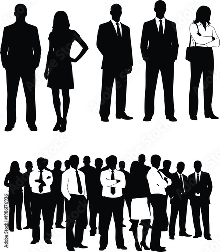 business, corporate, team, silhouettes, group, professional, people, office, workforce, leadership, managers, employees, company, success, teamwork, meeting, staff, executies, organization, 