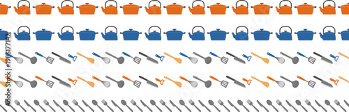 調理器具のシームレスなライン。（Cookware seamless line.）
