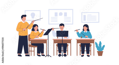 Team Collaboration and Brainstorming in a Modern Office