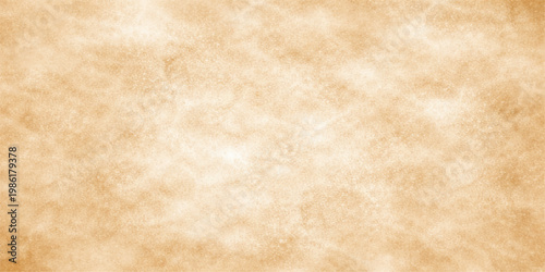 Aged vintage parchment background featuring a stained brown grunge paper texture with a worn antique design for a blank retro backdrop