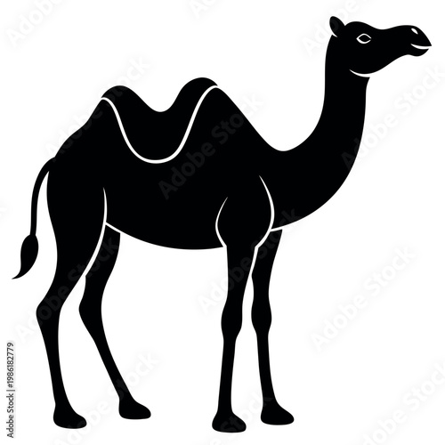 Camel silhouette vector illustration 