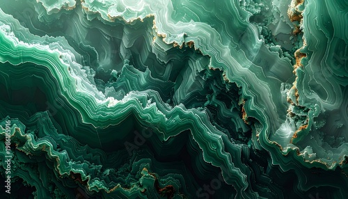 Emerald mineral texture