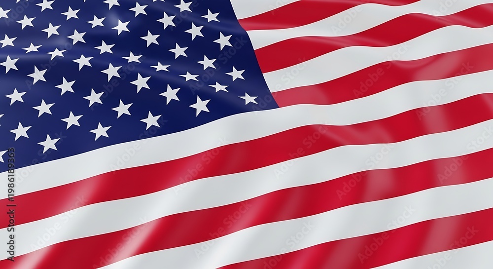 Fototapeta premium Honoring heroes a vibrant american flag for memorial day and flag day celebrations and patriotic remembrance