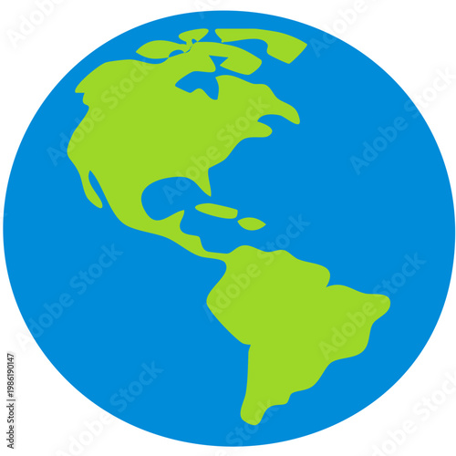 Earth clip art design on plain white transparent isolated background for card, shirt, hoodie, sweatshirt, apparel, tag, mug, icon, poster or badge