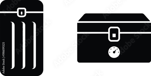 Medical Cold Chain Storage Icons Set for Vaccine and Organ Transport