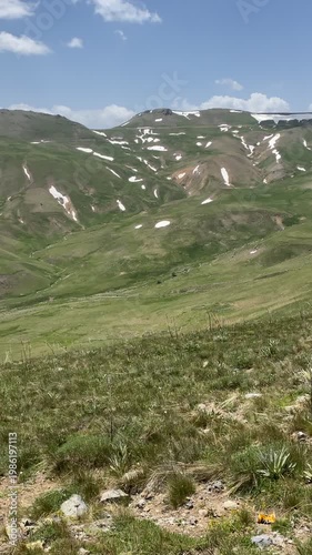 A view from the mountainous areas in Erzurum, Turkey