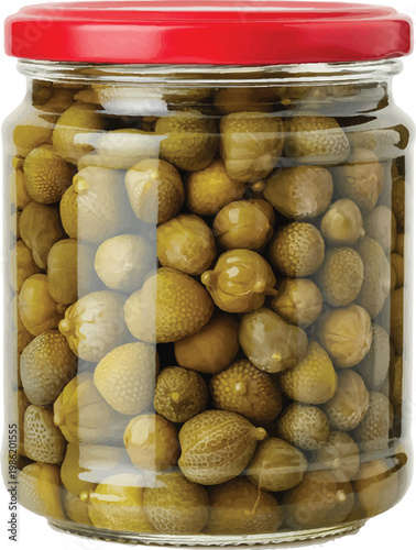 pickled cucumbers in a glass