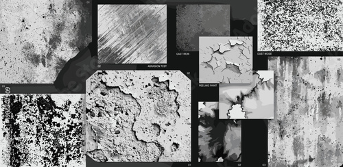 Abstract Grunge Textures A Collection of Rough, Distressed, and Weathered Surfaces for Design