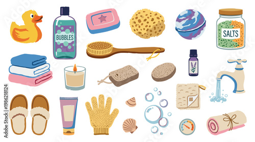 Relaxing Bath Accessories and Spa Products Collection for a Soothing Self Care Routine