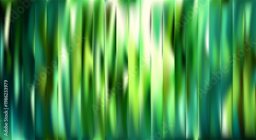 Green glass distortion background. Vivid abstract spring bg.