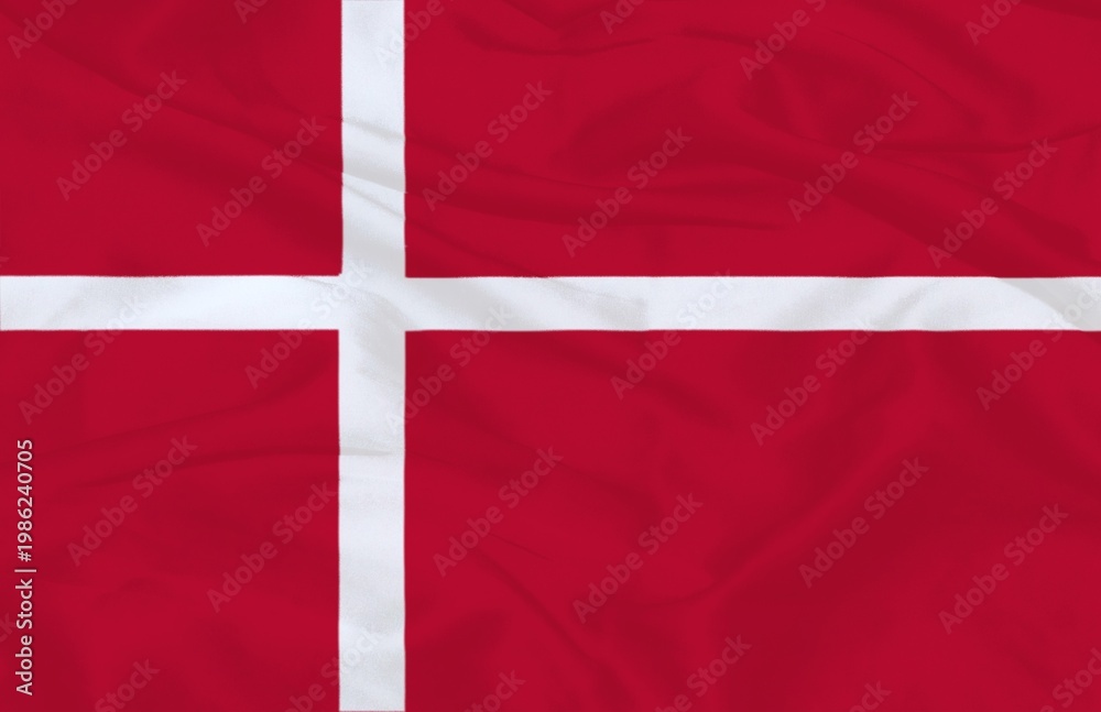 Fototapeta premium Flag of Denmark Waving