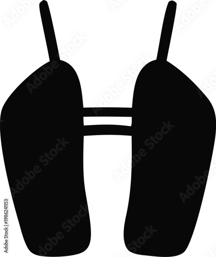 women’s corset silhouette, front view fashion clothing icon