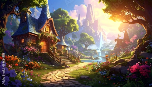 Enchanted cottage scene (4)