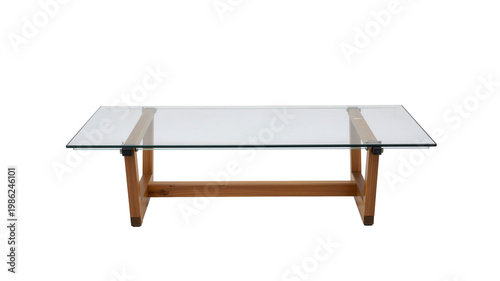 Wallpaper Mural Retro Studio Coffee Table with Clean Glass Top and Wooden Base Torontodigital.ca