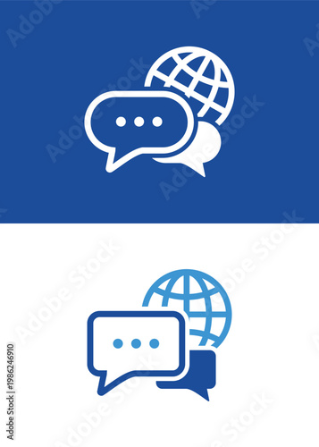 Global Communication and Messaging Icons.