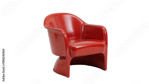 Wallpaper Mural Retro Red Chair in Clean Studio Setting for Product Photography Torontodigital.ca