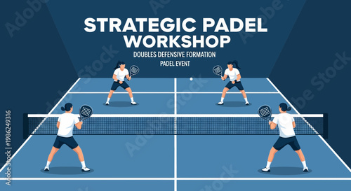 Strategic Padel Workshop Featuring Doubles Defensive Formation and Padel Event