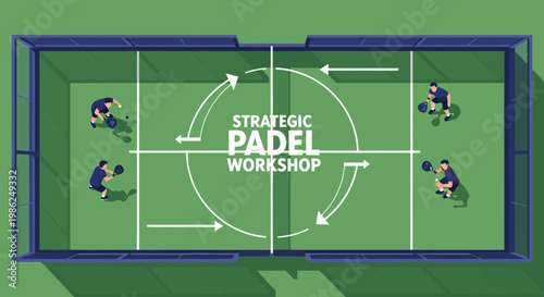 Strategic Padel Workshop Visual Elements For Sports Training And Coaching