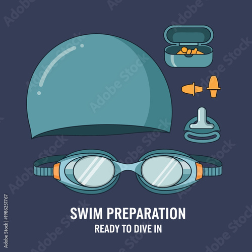 Swimming Essentials: Preparing For Aquatic Adventure With Goggles, Cap, And Equipment