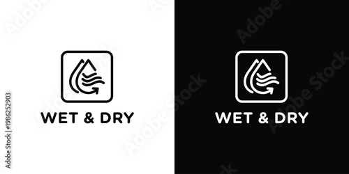 Wet and Dry Icon Symbol.